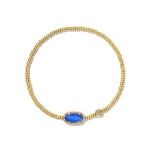 Kendra Scott Gold Grayson Cobalt Illusion Stretch Bracelet New